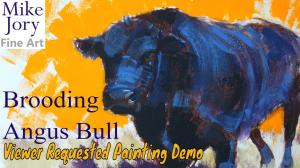 The Sunday Art Show - Blue and Brooding - Angus Bull Painting Demo